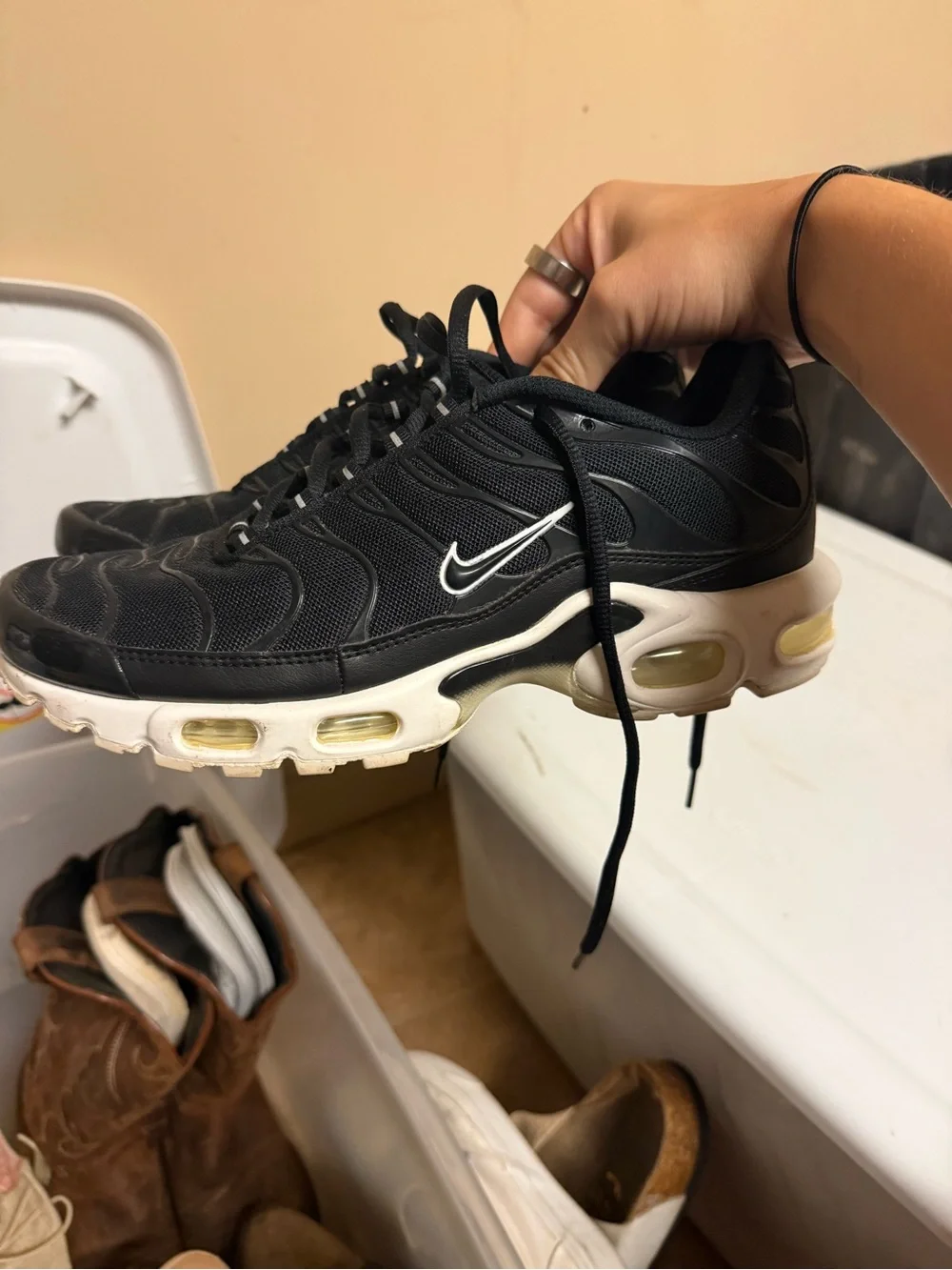 Nike Black and White Air Max Sneakers
